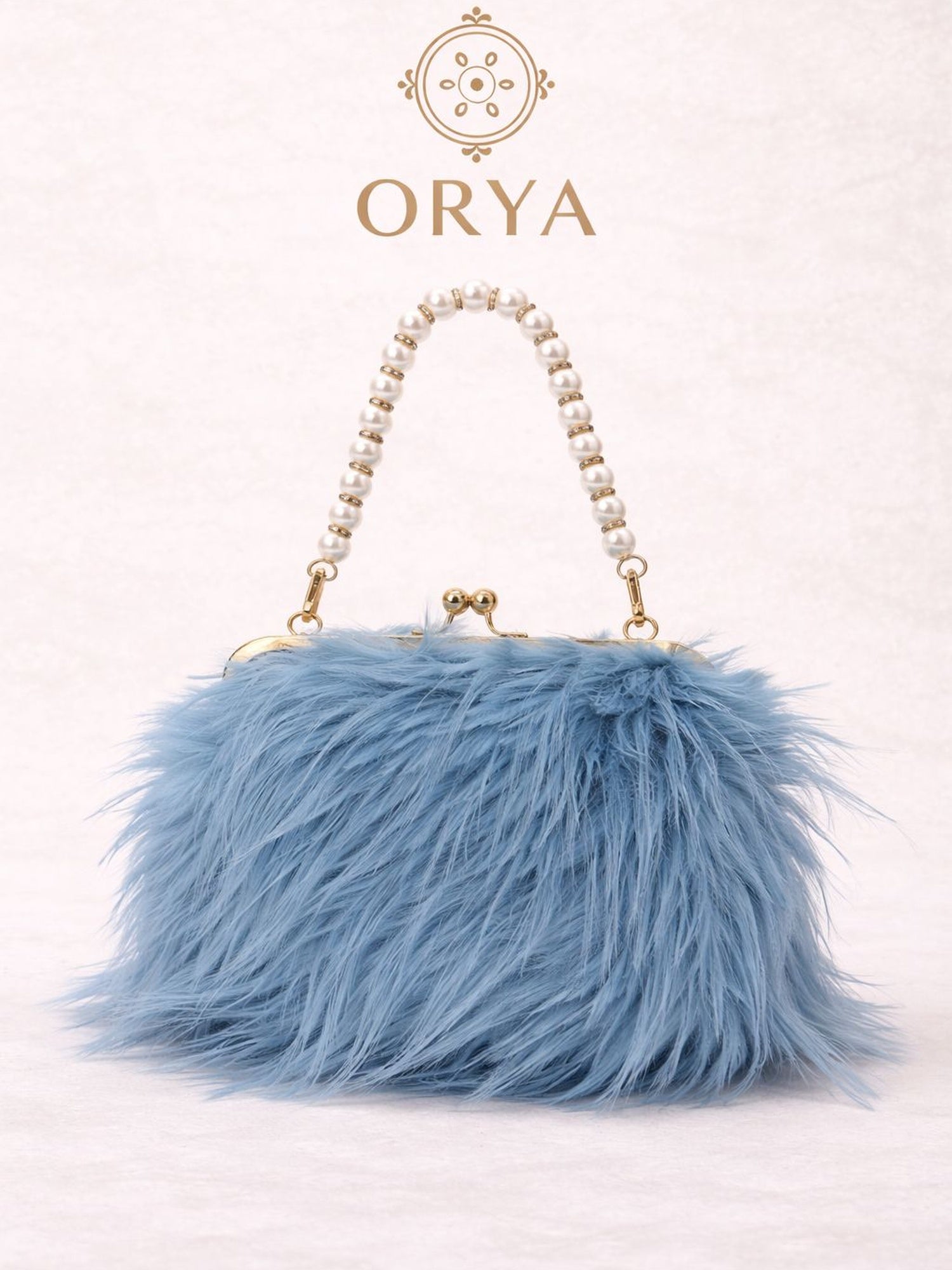 Blue Orya's Fur Clutch