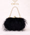 Orya Jewellery Fur Clutch