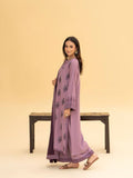 Ayat Closet Linen Embroidered Stitched 3-Piece Suit-Lark-Purple