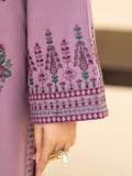 Ayat Closet Linen Embroidered Stitched 3-Piece Suit-Lark-Purple