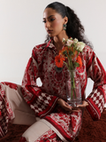 Binilyas Silk Digital Printed Co-Ord Set-30083