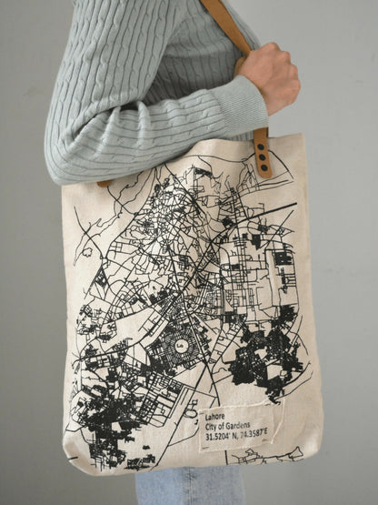 MappedPK Lahore Mapped Tote Bag