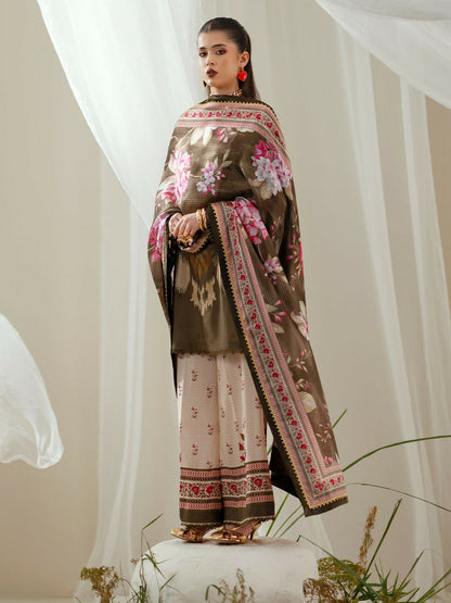 Binilyas Eres Bonita Viscose Embroidered Stitched 3-Piece Suit-1102-B