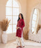 Tehzeeb Libas Stone Linen Embroidered Stitched 2-Piece Suit-Zarf
