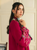 Mannat Clothing Boho Summer'26 Cotton Embroidered Stitched Suit-Crimson Muse