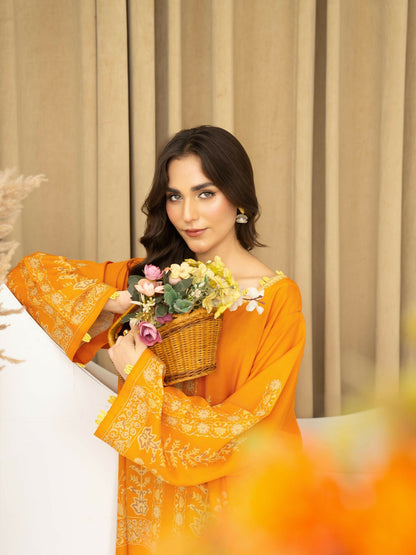 Panache Apparel Florise Lawn Printed Shirt-Marivelle