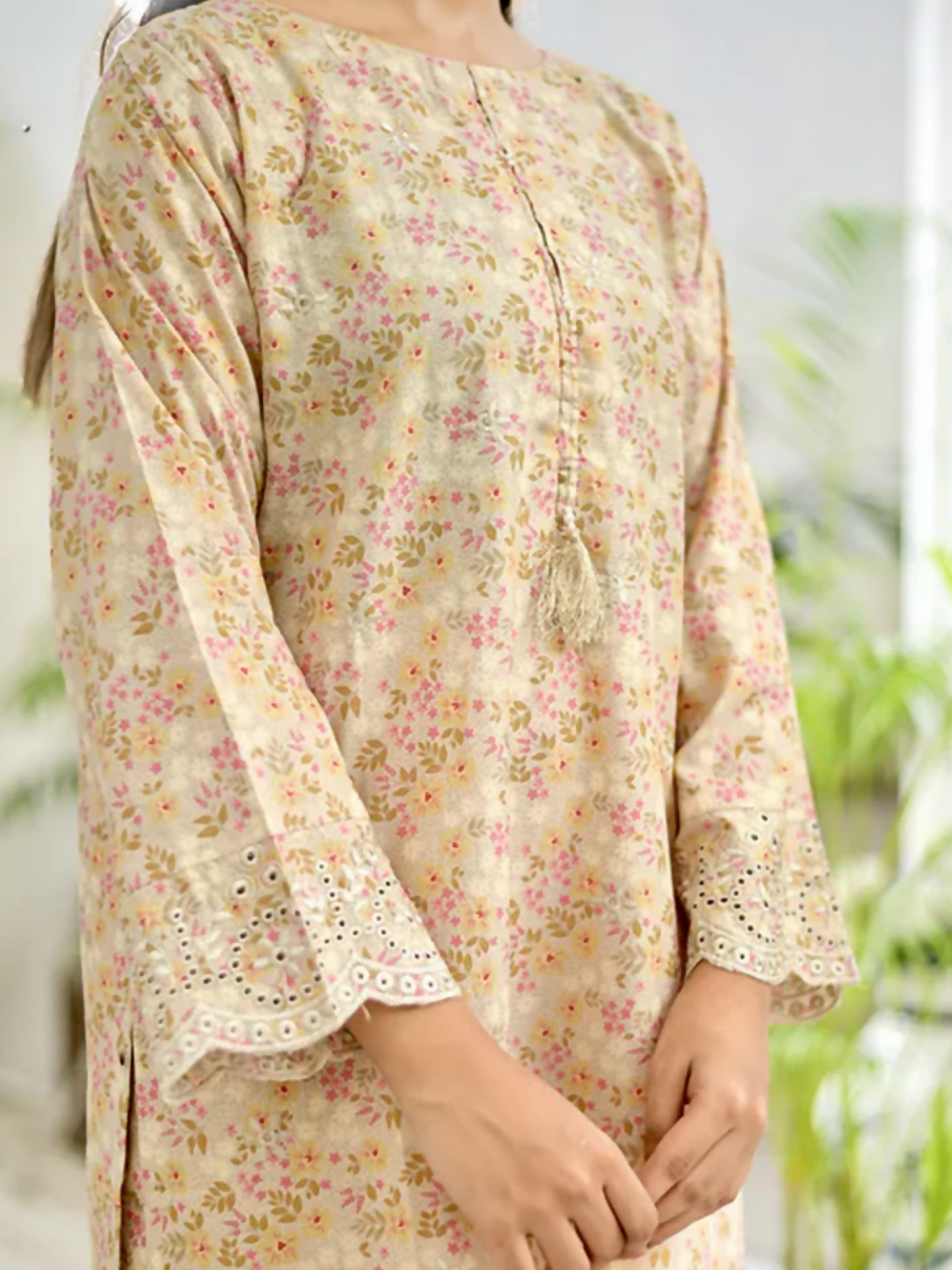 MAK Fashion Lawn Embroidered Co-Ord Set-Elena