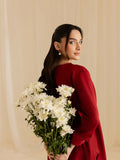 Mahnur Lawn Embroidered Stitched 2-Piece Suit-Roselle