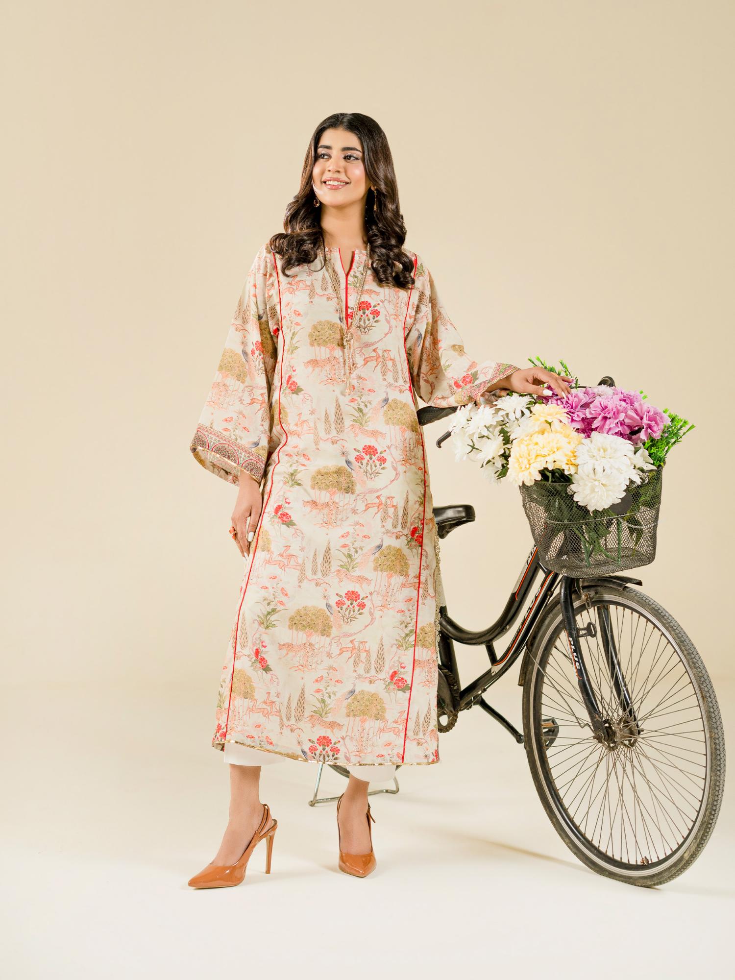 Beige Rabazka Blended Lawn Printed Stitched 1-Piece-WRTW-PLW-S26-1PC-01