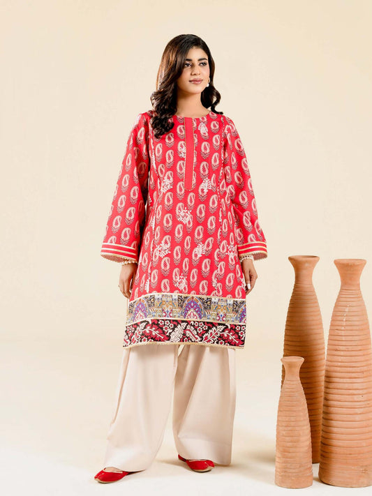 Pink-Rabazka Blended Lawn  Embroidered Stitched Shirt-WRTW-PLCK-1PC-S26-02