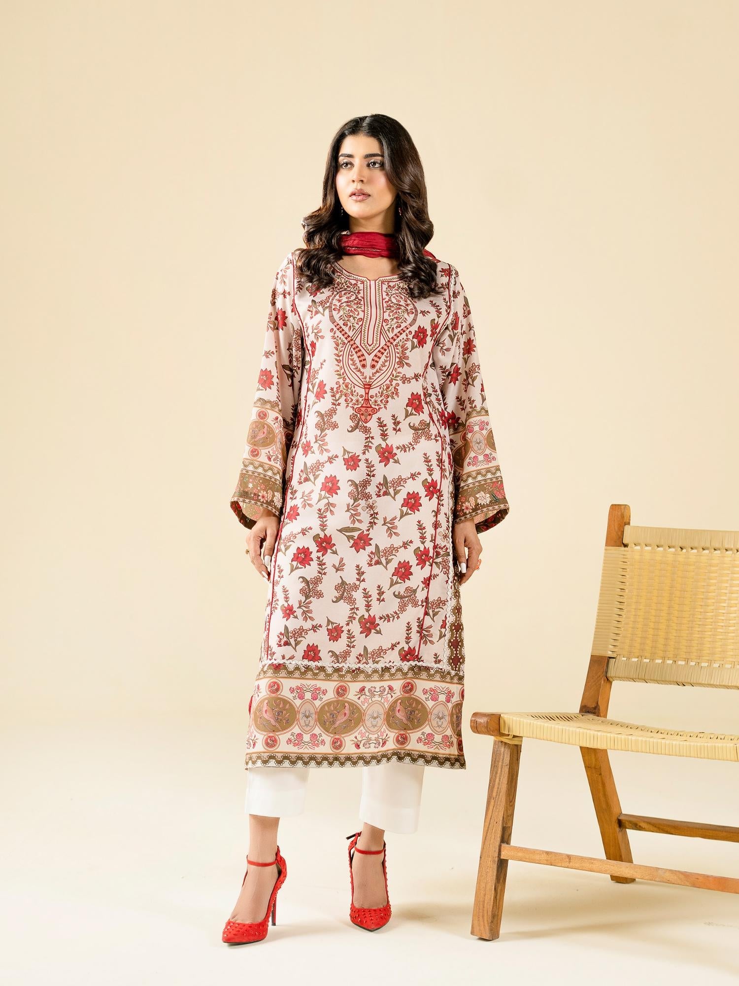 Rabazka Blended Lawn Printed Stitched Shirt-WRTW-PLW-S26-1PC-02