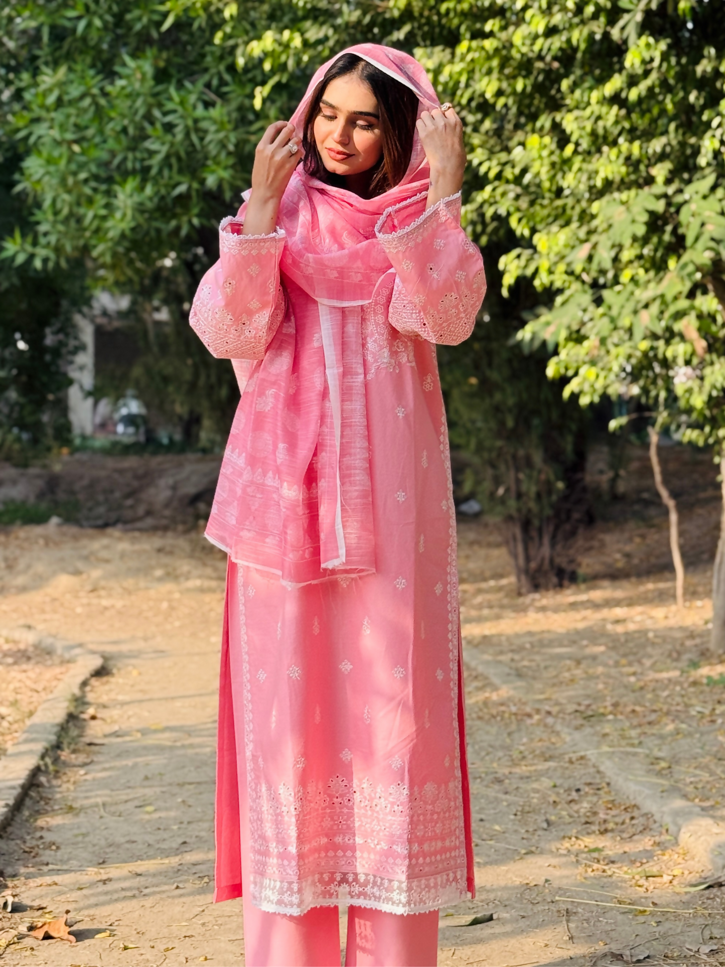 Siraphina Winter Cotton Embroidered Stitched 3-Piece Suit