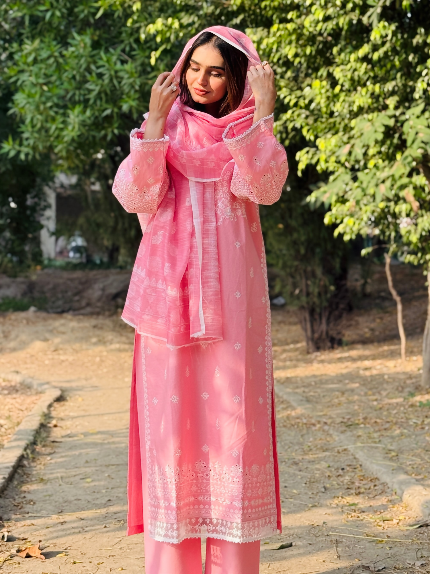 Siraphina Winter Cotton Embroidered Stitched 3-Piece Suit
