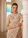 Shiza Hassan Shehnai Bareeze Net Embellished Stitched Saree-Vince