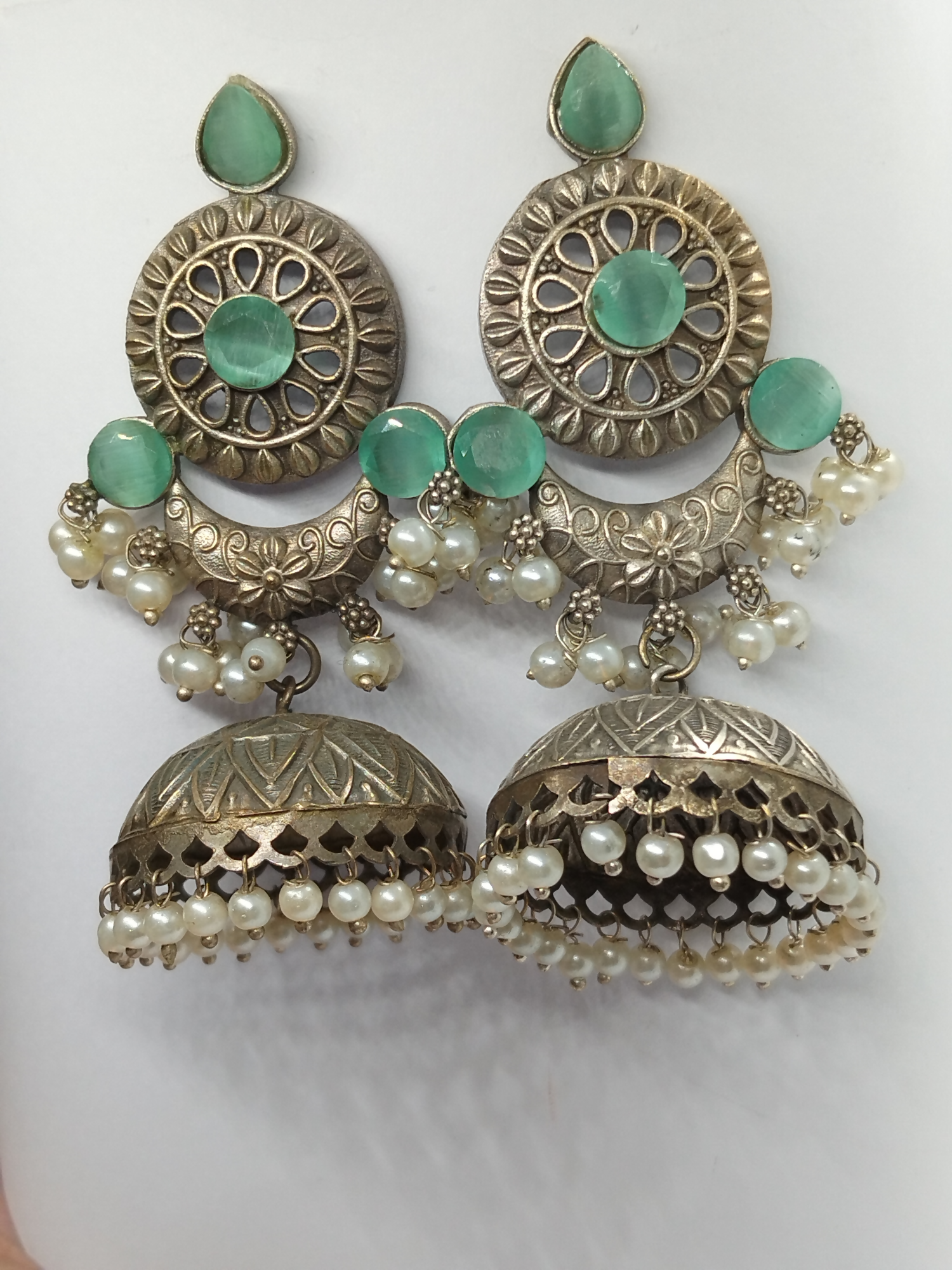 H&A Jewellery Oxidized Brass Handmade Jhumka