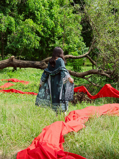 Parishay Rang e Sarma Khaddar Embroidered Stitched 3-Piece Suit-SAR-08