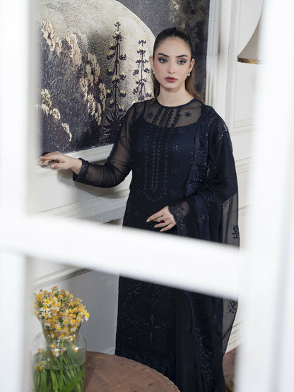 Noori Chiffon Embroidered Unstitched 3-Piece Suit