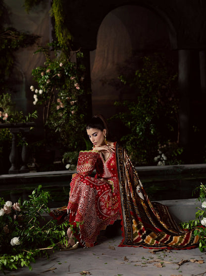 Mahnur Amelia Kotrai Embroidered Stitched 3-Piece Suit–CK-013