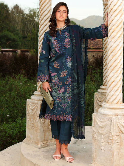 Rang Rasiya Florence Summer Edit'26 Lawn Embroidered Unstitched 3-Piece Suit-Eshal