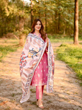 Panache Apparel Daily Essentials RTW Linen Embroidered Stitched Suit-Haven Nyla Raja