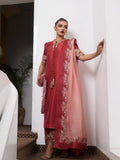 Hussain Rehar Pret SS'25 Raw Silk Embellished Stitched 3-Piece Suit-Tram