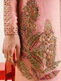 Hussain Rehar Basic Not Basic IV Raw Silk Embellished Stitched 3-Piece Suit-Blush