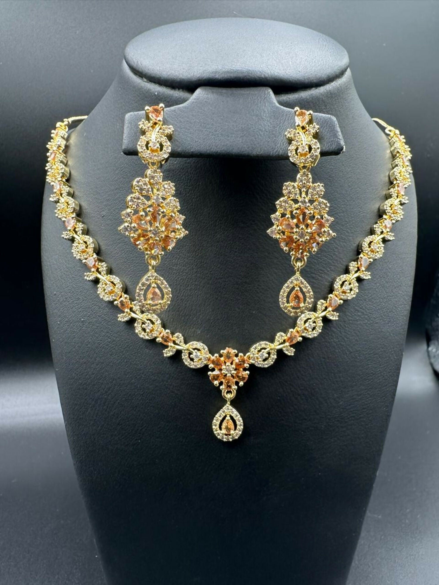 H&A Jewellery One Carat Gold Plated Jewellery Set