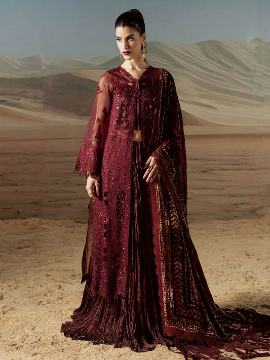 Mahnur Amelia Kotrai Embroidered Stitched 3-Piece Suit–CK-007
