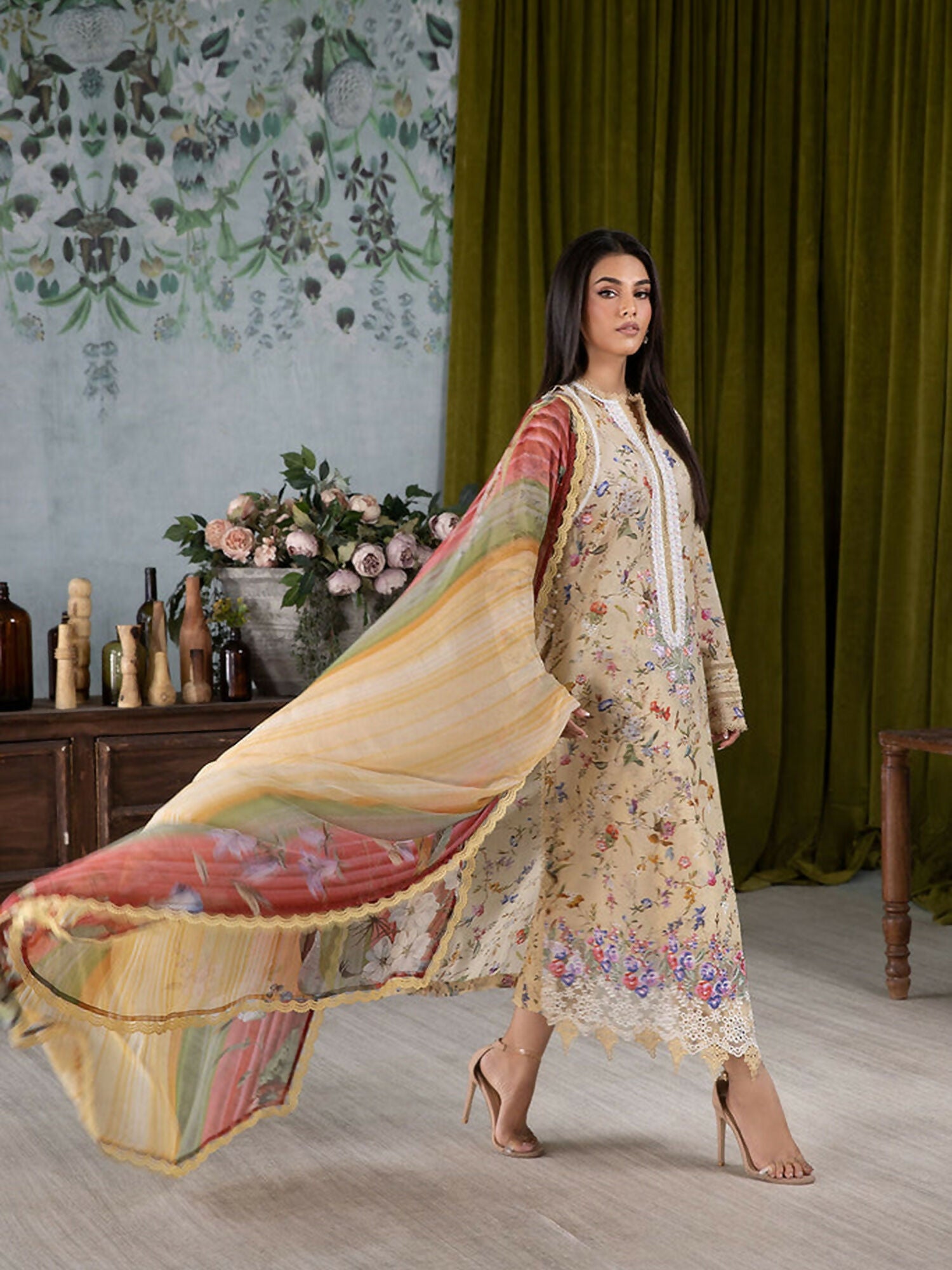 Sobia Nazir Vital'25 Lawn Embroidered Unstitched 3-Piece Suit-VT25V2-3A