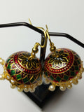 H&A Jewellery Jaipuri Jhumki Earrings