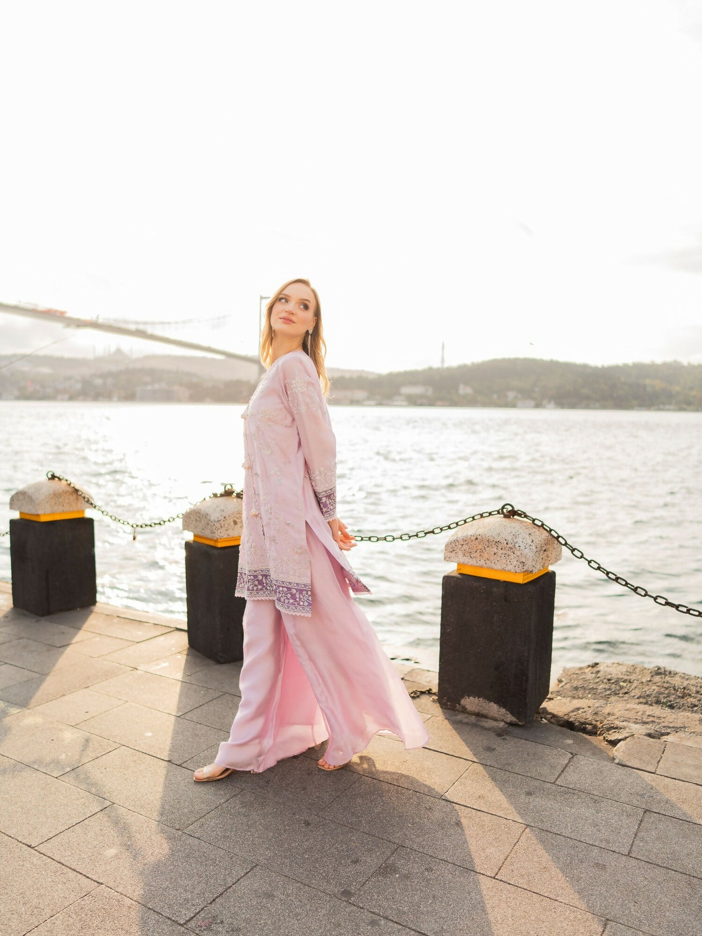 Farooq Hameed Studio EiD Collection'26 Pure Silk Embroidered Stitched 3-Piece Suit-Eva