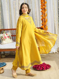 Panache Apparel Noore Eid Edit Sheesha Silk Embroidered Stitched Suit-Zivaa