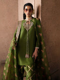 Hussain Rehar Luxury Pret Eid'24 Raw Silk Embellished Stitched 3-Piece Suit-Celeine