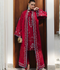 Qalamkar Chikankari Eid Edit'26 Lawn Embroidered Unstitched 3-Piece Suit-CM-03 Ruby