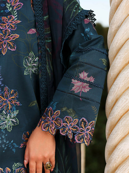 Rang Rasiya Florence Summer Edit'26 Lawn Embroidered Unstitched 3-Piece Suit-Eshal