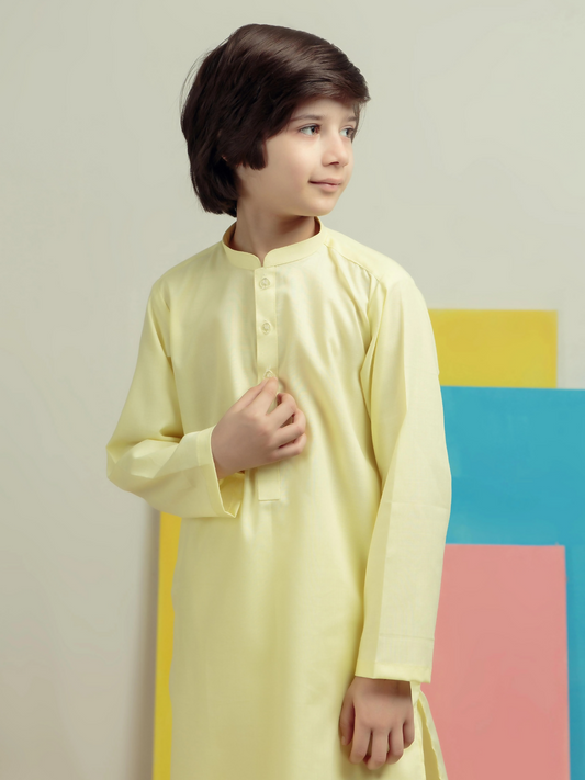 Kidoz Kloset Wash & Wear Kurta Pajama-Silver Lime