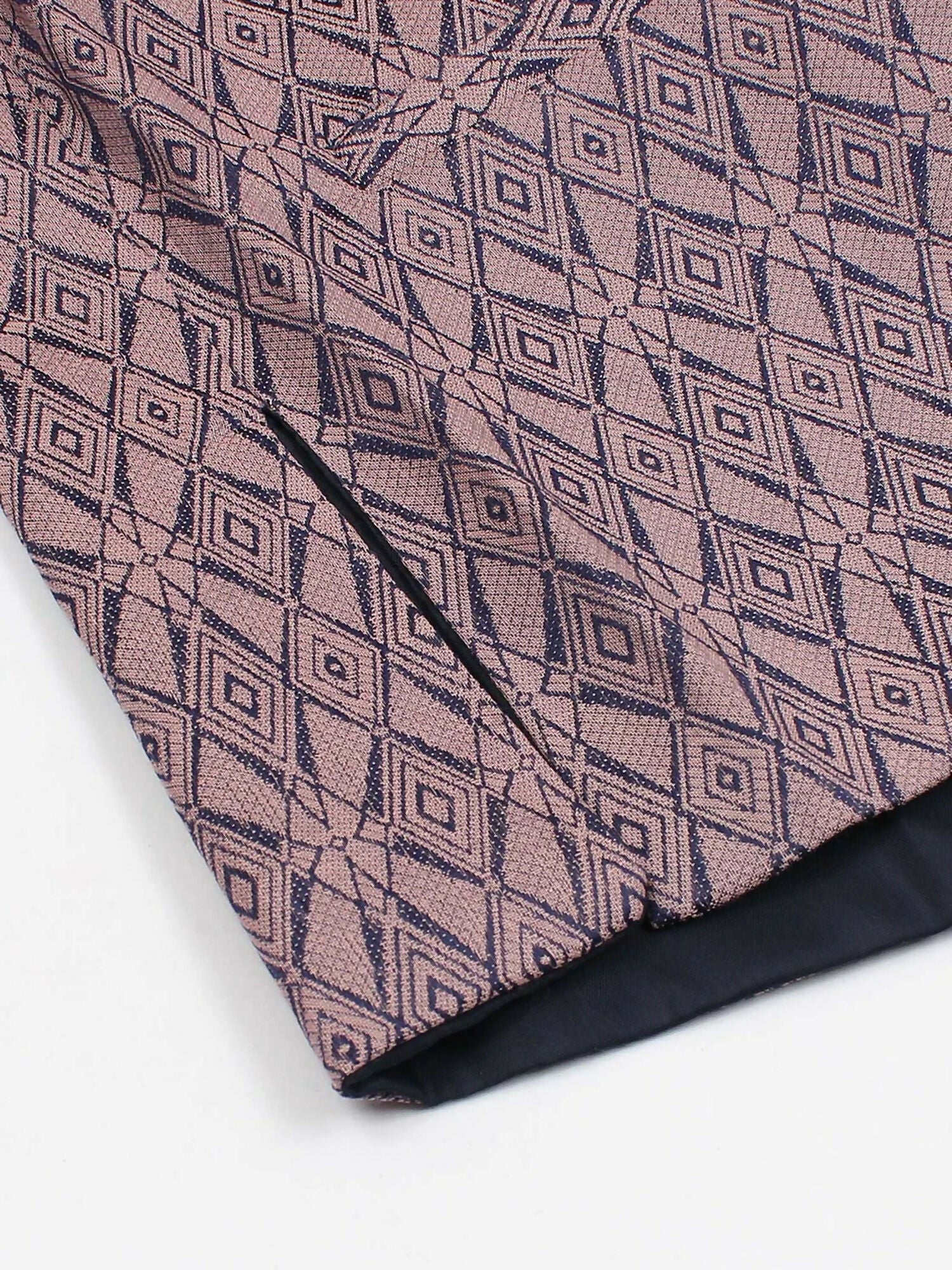Velvour Boys Jacquard Printed Waistcoat-VW05-A