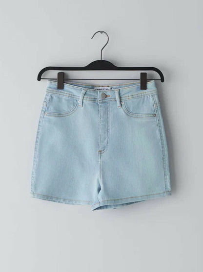 Funky's Plain Mid Length Pokémon Denim/ Jeans Shorts Waist-11445