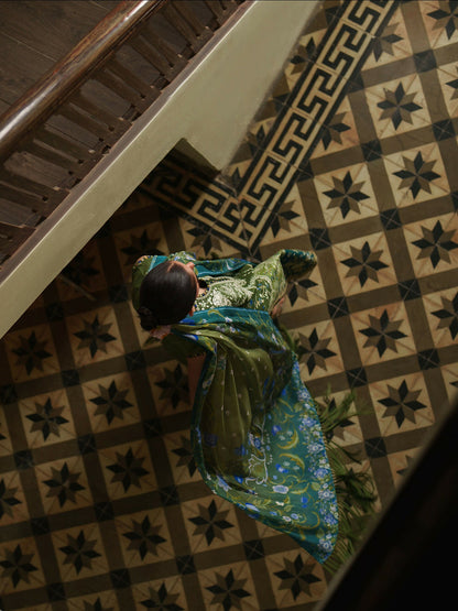 Binilyas Heritage Dore Summer'26 Lawn Embroidered Unstitched 3-Piece Suit-177-A