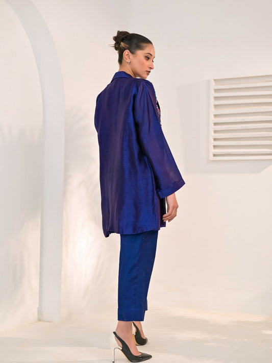 Ruby's Couture The Luxe Edit Sheesha Silk Embellished Stitched 3-Piece Suit-Noura