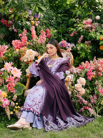 Mahnur Secret Garden Karandi Embroidered Unstitched 3-Piece Suit–SG-003