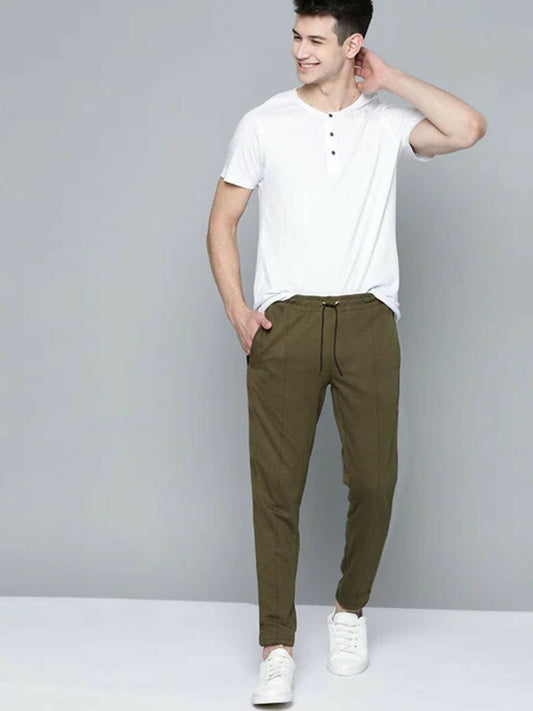 Jupiter Plain High Quality Double Belt Fleece Trousers-11913