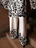 Hussain Rehar Luxury Pret Eid'24 Raw Silk Embellished Stitched 3-Piece Suit-Tusk