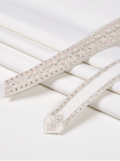 Fabrich Monochrome Edit-25 Wash & Wear Embroidered Unstitched Shalwar Kameez-Off-White