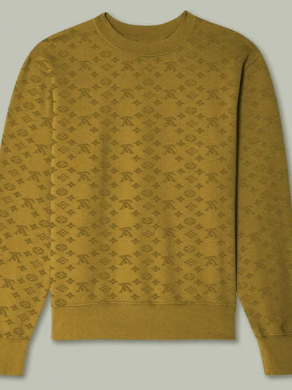 Jupiter Chanel Velvet Self Textured Sweat Shirts-14720
