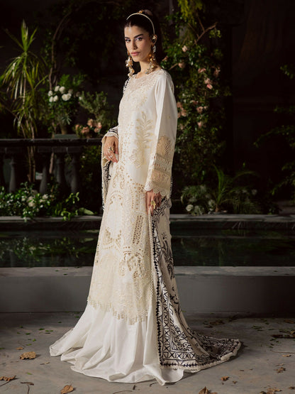 Mahnur Amelia Kotrai Embroidered Unstitched 3-Piece Suit-CK-003