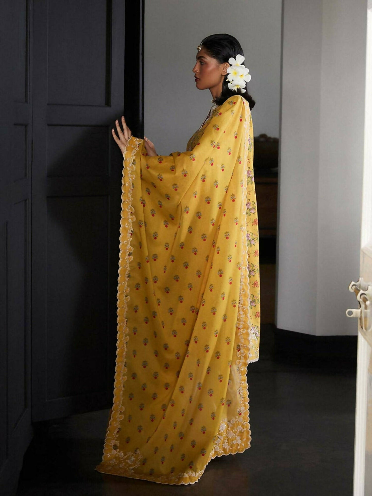 Hussain Rehar Pret SS'25 Lawn Embroidered Stitched 3-Piece Suit-Enid