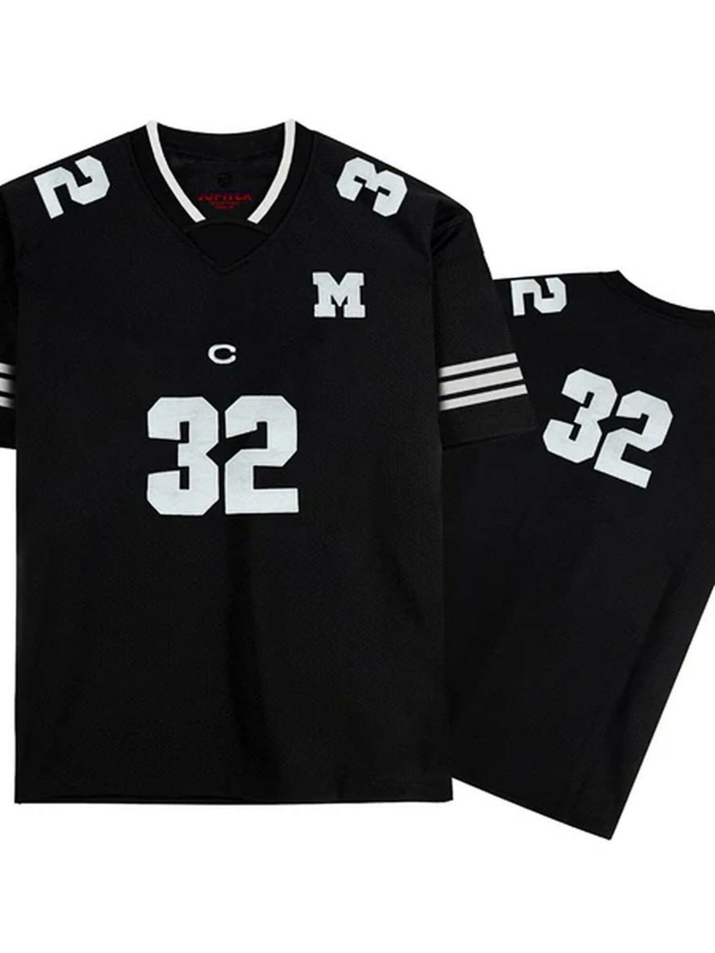 Jupiter Sporty Style Oversized No 32 Baseball Tee Shirt-13627