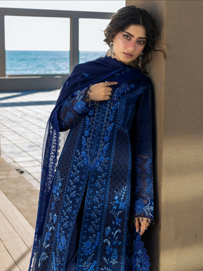 Mahnur Sirene Luxury Lawn'26 Embroidered Unstitched 3-Piece Suit-S-15