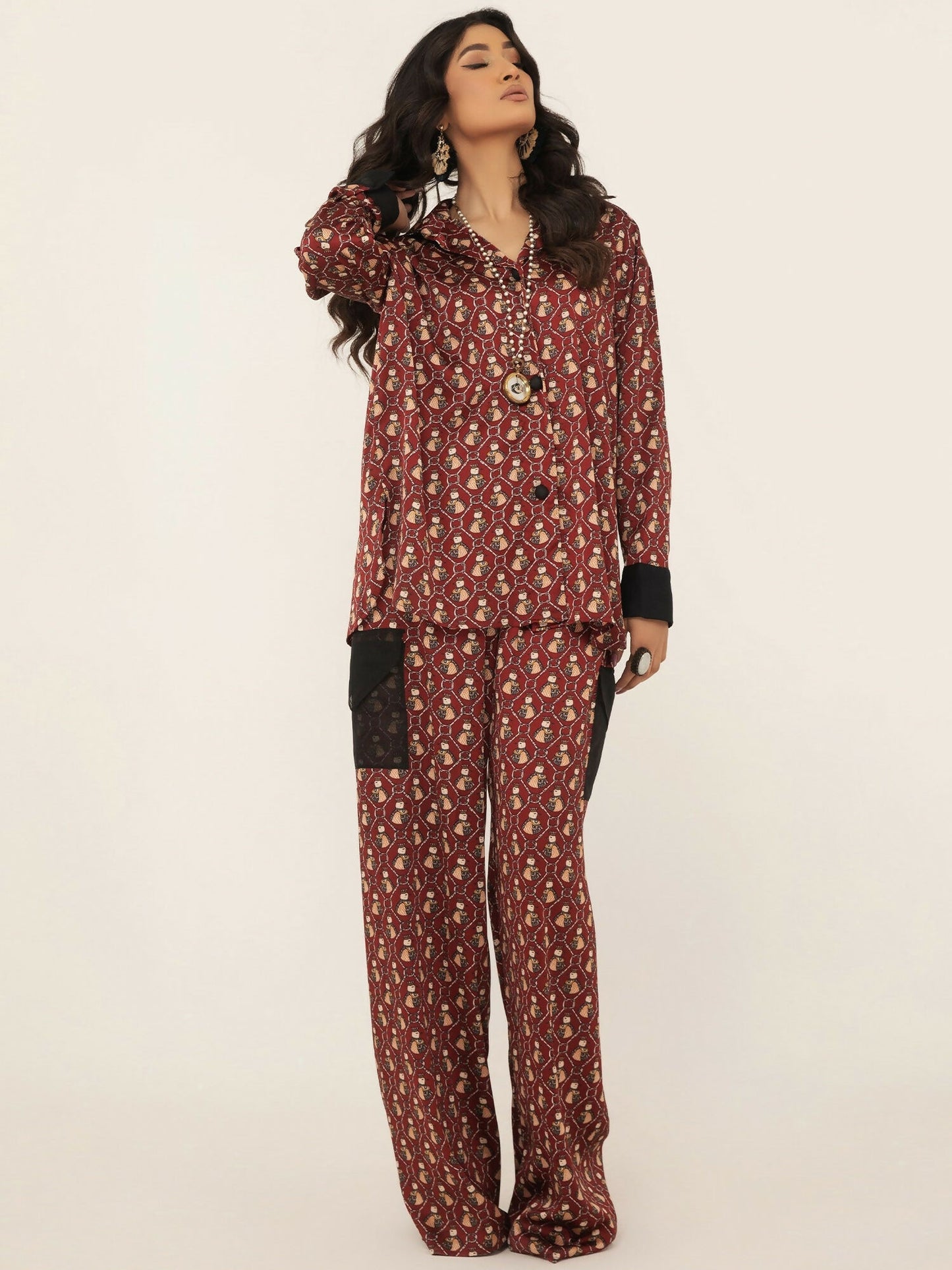 Shiza Hassan SH West Rod Silk Printed Co-Ord Set-Mayra